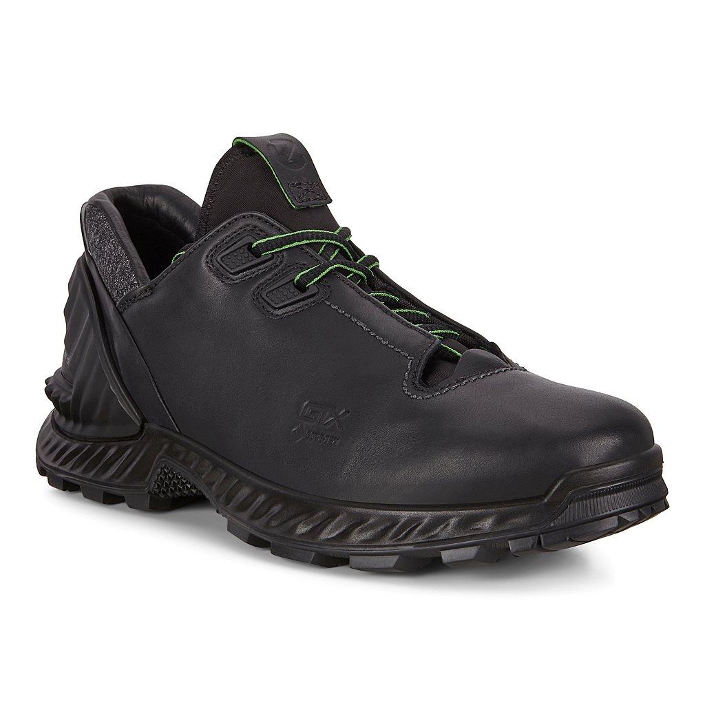 Ecco Exohike Mens Gore Tex Shoes In Black Sales - India ZRU-917846